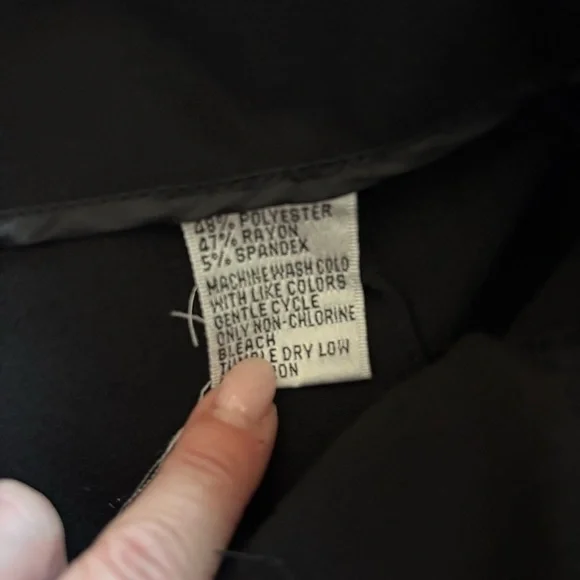 Talbots Black Easy Travel Straight Leg Pants - Picture 7 of 8